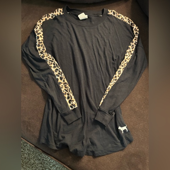PINK Victoria's Secret Tops - PINK Victoria's Secret Black Long Sleeve Top Thin